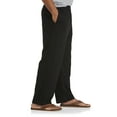 thumbnail image 3 of Harbor Bay by DXL Big and Tall Men's Open-Hemmed Jersey Pants, Black, 7X-TALL, 3 of 7