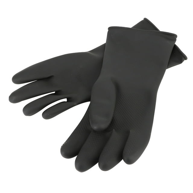 Guantes Bling Bling Guantes de goma de protección química Negro