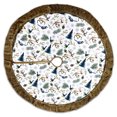 thumbnail image 6 of Rustic Nature Pattern Elegant Vintage Christmas Tree Skirt, 6 of 6