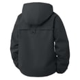 thumbnail image 3 of Men's Casual Loose Waterproof Windbreaker - Hooded Jacket, Black, L, 3 of 5