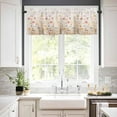 thumbnail image 3 of Kitchen Curtains Set, Spring Floral Kitchen Curtains and Valances Set, Pastoral Botanical Summer Flowers Vintage Rod Pocket Tier Curtains 24 Inch Length for Cafe/Bedroom Windows, 3 of 6