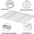 thumbnail image 6 of Rectangular Stainless Steel Grill Cookie Baking Pan With Removable Cooling Rack Kitchen Gadget Nonstick Tray Suitable For Oven, 6 of 10
