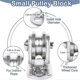 thumbnail image 3 of 1 Inch Mini Duplex Pulley Roller Frictionless Silent Wheel - 1 Set Edition 0724, 3 of 5