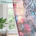 thumbnail image 4 of BZSMCE Window Curtain Panels Fashion Fantasy Leopard Sunset Printed 63x42in/63x52in, 4 of 7
