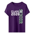 thumbnail image 3 of MEICHEN Graduation Gifts for Her: Class Of 2026 Senior 26 High School Graduation T Shirt Womens Spring Summer Tops, 3 of 3