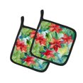 thumbnail image 2 of Carolines Treasures 7.5 x 7.5 in. Poinsettias in Watercolor Pot Holders - Set of 2, 2 of 2