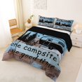 thumbnail image 2 of Erosebridal Retro Wood Camp Camper Full Size Comforter Sets,Rustic Farmhouse Adventure Bedding Sets For Kids,Reversible black,3 Pieces, 2 of 7