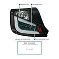 thumbnail image 4 of Spec-D Tuning Black LED Tail Lights w/ White LED Light Bar Compatible with 2011-2013 Scion tC, Left + Right Pair Assembly, 4 of 7