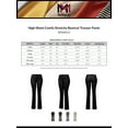 thumbnail image 2 of MixMatchy Women's High Waist Comfy Stretchy Bootcut Trouser Pants, 2 of 3