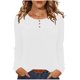 thumbnail image 2 of Camisas de Manga Corta para las Mujeres Casual Color Sólido Blusas Plisadas, Moda Cuello Redondo Tops de Verano para la Fiesta, 2 of 8