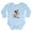 Sky Blue, variant on CafePress - Sitting JRT Long Sleeve Infant Bodysuit - Long Sleeve Cotton Baby Bodysuit