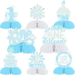 Big Dot of Happiness Winter Wonderland - Banner & Photo Booth Decorations -  Snowflake Holiday Party & Winter Wedding Supplies Kit - Doterrific Bundle 