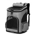 thumbnail image 3 of Cat Dog Backpack, Breathable Foldable Cat Dog Carrier Bag for Small Cats and Puppy Dogs, Cat Carrier Backpack with Interior Safety Strap (Blue33*26*40, 3 of 5