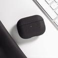 thumbnail image 5 of Earbuds Protective Case, Air Pods Pro Genuine Leather Case, Portable Shockproof Shell Dust/Dirt Proof Case for Air Pods Pro, Stylish Earbuds Protective Cover, Black, 5 of 7