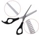 thumbnail image 3 of Tijeras de entresacar profesionales para peluquería, de acero inoxidable, 16 cm., 3 of 5