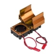 thumbnail image 5 of Eddwiin Disipador de Calor RC Motor, 540/550 Motor Twin Cooling Twin Ventiladores Disipador de Calor para Coche eléctrico RC a Escala 1/10(Oro), 5 of 5