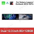 thumbnail image 3 of ZWNAV Dual 12.3 inch Screen Car Radio For Subaru Legacy/Outback 2010-2014 Android GPS Navigation Multimedia Video Player Stereo Receiver Head Unit, 3 of 15