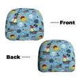 thumbnail image 6 of Kdxio Pirate Marine Animals Pattern Print 2 Piece Car Head Rest Covers Set Auto Front/Rear Seats Headrest Cover Universal Fit Most Cars,Sedan, SUV, 6 of 9