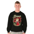 thumbnail image 3 of Dream Big The World is Yours Cartoon Men's Crewneck Sweatshirt Brisco Brands L, 3 of 6