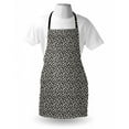 thumbnail image 4 of Modern Apron, Maze Style Pattern of Polygonal Shapes Monochromatic Design Print, Unisex Kitchen Bib with Adjustable Neck for Cooking Gardening, Adult Size, Charcoal Grey and Eggshell, by Ambesonne, 4 of 4