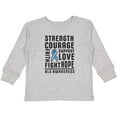 thumbnail image 3 of Inktastic ALS Awareness Strength Courage Support Boys or Girls Long Sleeve Toddler T-Shirt, 3 of 5
