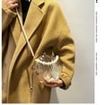 thumbnail image 4 of Women Shell Shape Shoulder Bag Female Beads Chain Crossbody Bag Transparent Acrylic Messengers Bag Korean Handbag Purse, 4 of 21