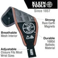thumbnail image 2 of Klein Tools Magnetic Wristband Tradesman Pro - Holds Screws, Nails, Drill Bits - Black, 2 of 10
