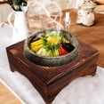 thumbnail image 6 of Wood Pot Stand Anti Skid Kitchen Stone Pot Stand Wooden Casserole Rack for Home Restaurant (Inner Circle Diameter: 12.8cm), 6 of 6