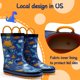 thumbnail image 5 of Botas de lluvia de goma para niños mysoft, impermeables, con diseño de animales, 5 of 7