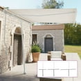 thumbnail image 4 of vidaXL Awning Post Set Outdoor Patio Metal Sun Shade Pole Support Canopy Iron, 4 of 6