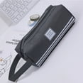 thumbnail image 1 of Estuche de gran capacidad con asa | Organizador multicompartimento con cremallera para bolígrafos, maquillaje y útiles escolares | Estuche portátil para mujeres, niñas y uso en la oficina, 1 of 2