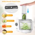 thumbnail image 3 of Food Processor and Vegetable Chopper for Dicing, Chopping, Mincing, BPA Free, Stainless Steel Blades, White, 4-Cup, 3 of 6