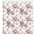 thumbnail image 2 of Ambesonne Floral Shower Curtain, Vintage Flowers Garden Art, 69"Wx84"L, Dried Rose Green, 2 of 4
