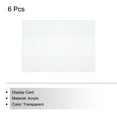 thumbnail image 3 of Soporte de señal de acrílico para montar en la pared 3.5 x 2.4 pulgadas soporte de señal de plástico transparente marco de acrílico, paquete de 6, 3 of 5