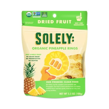 Solely Organic Pineapple Rings, 3.5 oz (100 g)