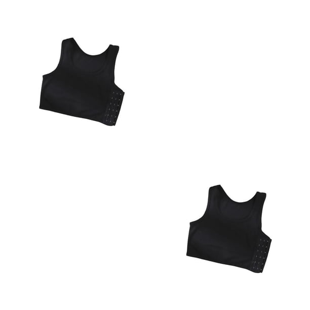Chaleco de compresión Sonducket para mujer ajustable transpirable verano gimnasio deporte baloncesto Negro