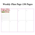 thumbnail image 4 of Ynsdnzl Undated A5 Weekly Monthly Planner With Flower Cover & Tabs, 200-Page Hardcover Journal For Academic & Personal Scheduling, 4 of 8