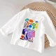 thumbnail image 2 of Camiseta de manga larga con estampado circular para niños y niñas, ropa de otoño, Tops de cuello redondo de dibujos animados de Anime, 2 of 5