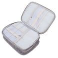 thumbnail image 2 of Toiletry Bag, Huge Zipper Waterproof Cation Multi Functional Gray Cosmetic Storage Bag Portable  For Eyeshadow For Travelling, 2 of 8