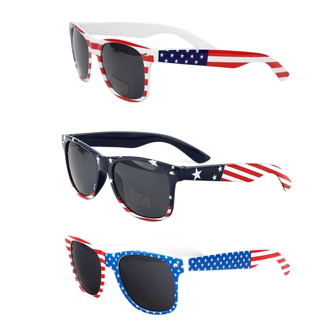 Decoraciones del 4 de julio, 3 piezas de accesorios para gafas de sol con bandera, Día de la Independencia, Día de los Caídos, Día Nacional Patriótico, accesorios para fiestas, suministros