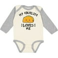 thumbnail image 3 of Inktastic My Abuelita Loves Me with Taco Illustration Boys or Girls Long Sleeve Baby Bodysuit, 3 of 5