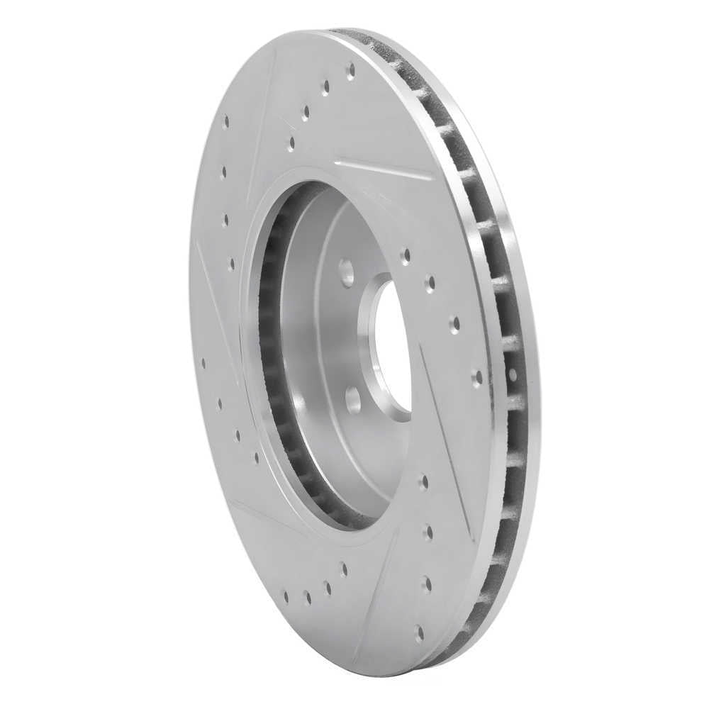 Dynamic Friction Company 631-20012R DFC Brake Rotor - Drilled And Slotted - Silver