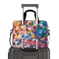 thumbnail image 2 of FORMRS 16" Laptop Bag Carrying Sleeve Case with Handle Travel Shoulder Briefcase, Light Colorful Circles, 2 of 8
