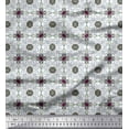 thumbnail image 1 of Soimoi Velvet Fabric Swirl & Floral Patchwork Print Fabric by The Yard 58 Inch Wide, 1 of 3