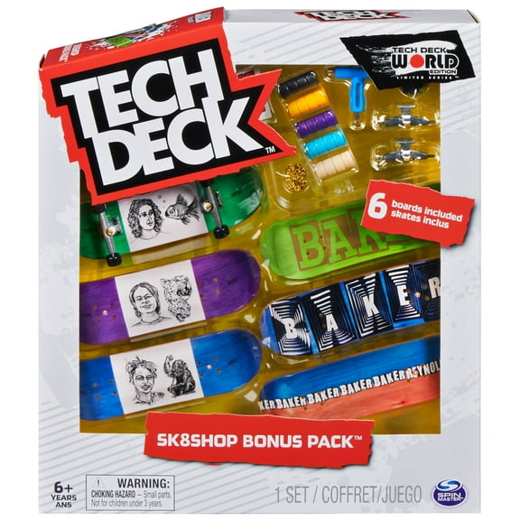 Tech Deck, Sk8shop Fingerboard Bonus Pack (Styles May Vary)