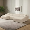 thumbnail image 5 of Ashcroft Furniture Mar U-Shape Corner Sofa - Cream Corduroy, 5 of 5