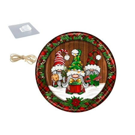 

Heiheiup Christmas Bow Wooden Pendant Holiday Party Porch Decoration Hanging Personalized Decoration Housewarming Gift Door Listing Beaded Garland with Lights