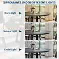 thumbnail image 6 of Dining Table for 4-6, 47 Inch Round Dining Table, Farmhouse Circle Kitchen Table for Dining Room, Kitchen, Living Room, Black(Table Only), 6 of 9