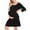 Black, variant on Fesfesfes Button Front Nursing Dress 3/4 Sleeve Fashionable Casual Maternity Dress Breastfeeding Friendly Pregnancy Wear for Women(Black,S)