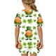 thumbnail image 4 of V Cuello Manga Larga Casual Día de San Patricio Impreso Blusa Y Pantalones Cortos para Niñas, Pantalones Cortos de Moda con Bolsillo, 4 of 7